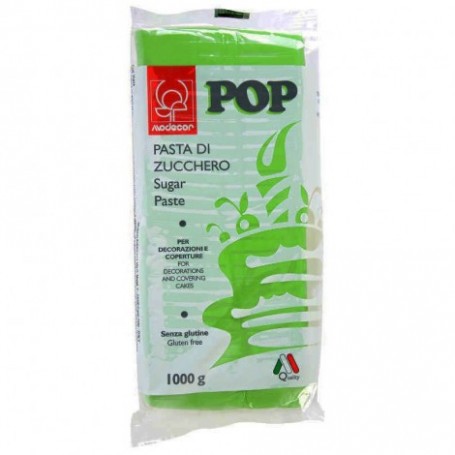 Modecor  Pasta di zucchero POP 250 g verde