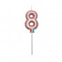 CANDELINA BALLOON ROSE GOLD METAL NUM. 8