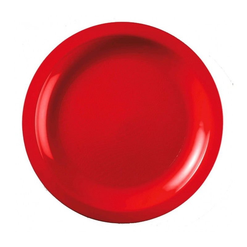 PIATTO TONDO GRANDE ROSSO 29 CM PZ 25