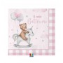 20 TOV. 25X25 BATT. TEDDY BEAR ROSA