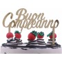 CAKE TOPPER BUON COMPLEANNO ORO