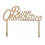 CAKE TOPPER BUON ONOMASTICO ORO PLEX