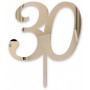 CAKE TOPPER 30 ORO PLEX