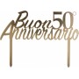 CAKE TOPPER 50° ANNIVERSARIO PLEX