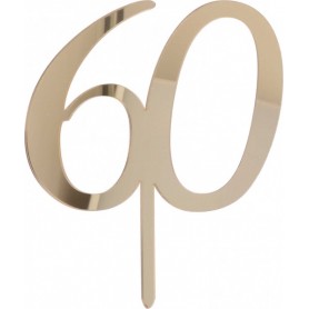 CAKE TOPPER 60 ORO PLEX