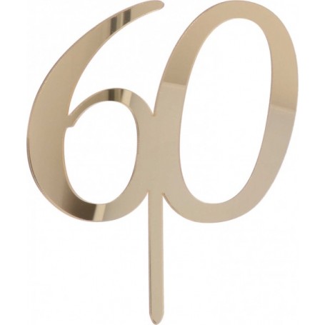 CAKE TOPPER 60 ORO PLEX