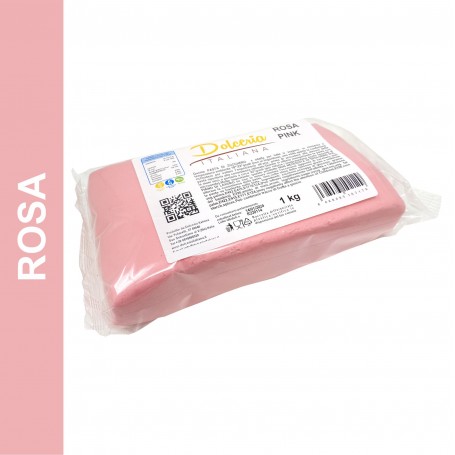 PASTA DI ZUCCHERO ROSA 1 KG - DOLCERIA