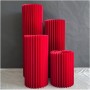 COLONNA PIEGHEVOLE CARTA ROSSO 30XH80CM