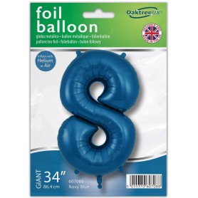 FOIL N° 8 COL. BLU NAVY 34" 86 CM