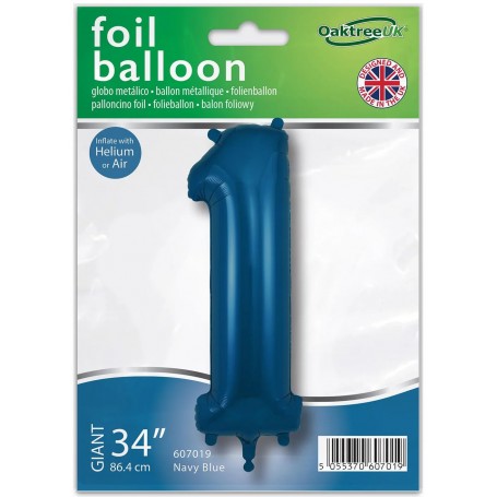 FOIL N° 1 COL. BLU NAVY 34" 86 CM