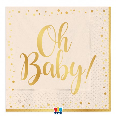 16 TOVAGLIOLI 25 X 25 CM OH BABY