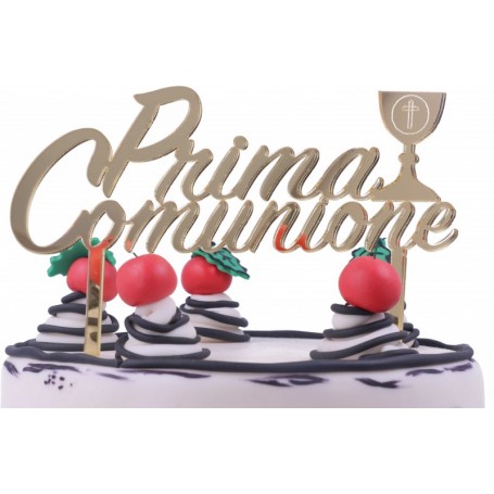 CAKE TOPPER PRIMA COMUNIONE PLEX