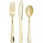 SET 24 POSATE ORO METALLIZZATE