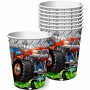 8 BICCHIERI 266 ML MONSTER TRUCK RALLY