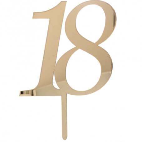 CAKE TOPPER 18 ANNI ORO