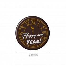 OROLOGIO CIOCCOLATO NERO HAPPY NEW YEAR