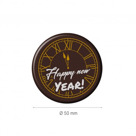 OROLOGIO CIOCCOLATO NERO HAPPY NEW YEAR