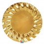 6 PIATTI CM 30 WAVY ORO METAL