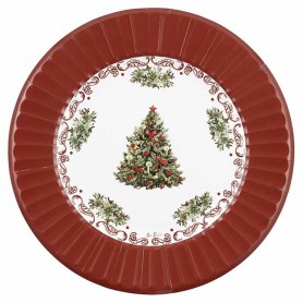 6 MAXI PIATTI CM33 CHRISTMAS POTTERY