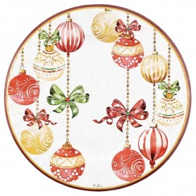 8 PIATTI FONDI CM24 CRISTMAS DECO' CM24