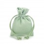 SACCHETTO COTONE VERDE SALVIA 10X14