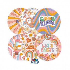 6 PIATTI MIX 18CM GROOVY PARTY