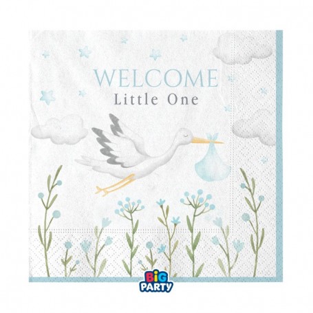 16 TOV.LI 25X25CM WELC LITTLE ONE BLU