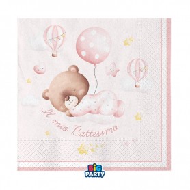 16 TOV.LI 25X25CM BATT BABY BEAR ROSA